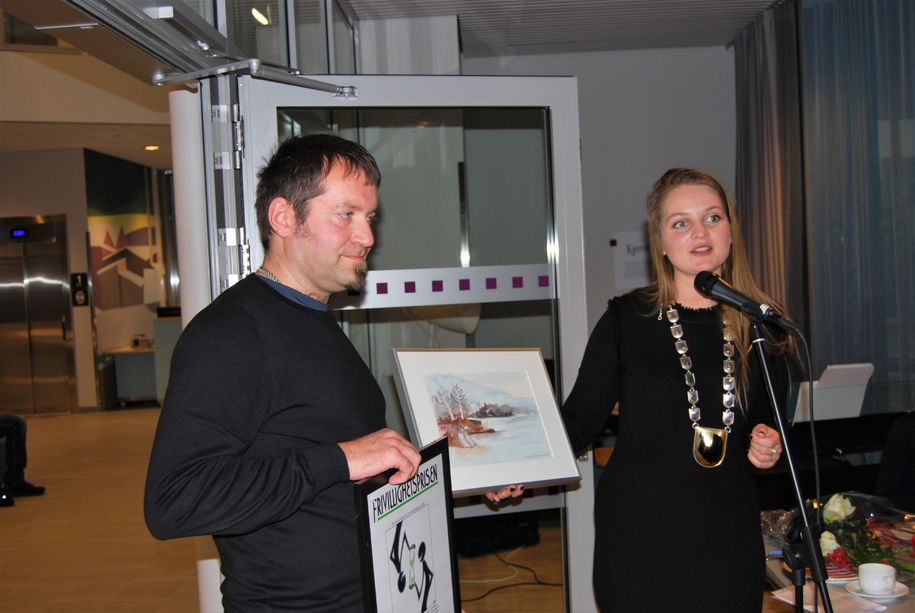 Georg Are Sarheim hedres for sitt frivillige arbeid Georg Are Sarheim hedres for sitt frivillige arbeid