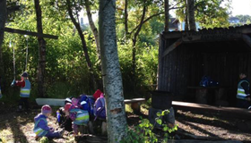 Bilde av barn i skogen Bilde av barn i skogen