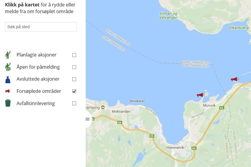 Ryddeportalen til Hold Norge Rent Ryddeportalen til Hold Norge Rent