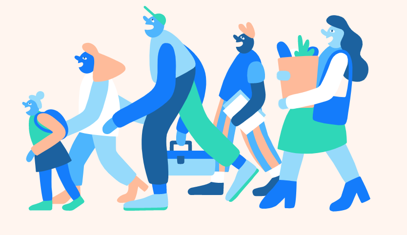 Malvik kommune tar i bruk Nyby. Illustrasjonsbilde av mennesker som hjelper hverandre