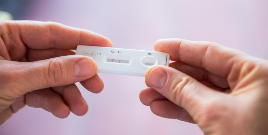 Registrering av positiv hurtigtest